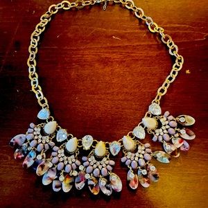 Multi colored statement necklace